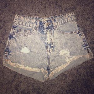Denim shorts